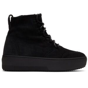 Giuseppe Zanotti Boots High-Top Sneakers Black Suede Zola Authentic Sz 9US